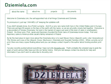 Tablet Screenshot of dziemiela.com